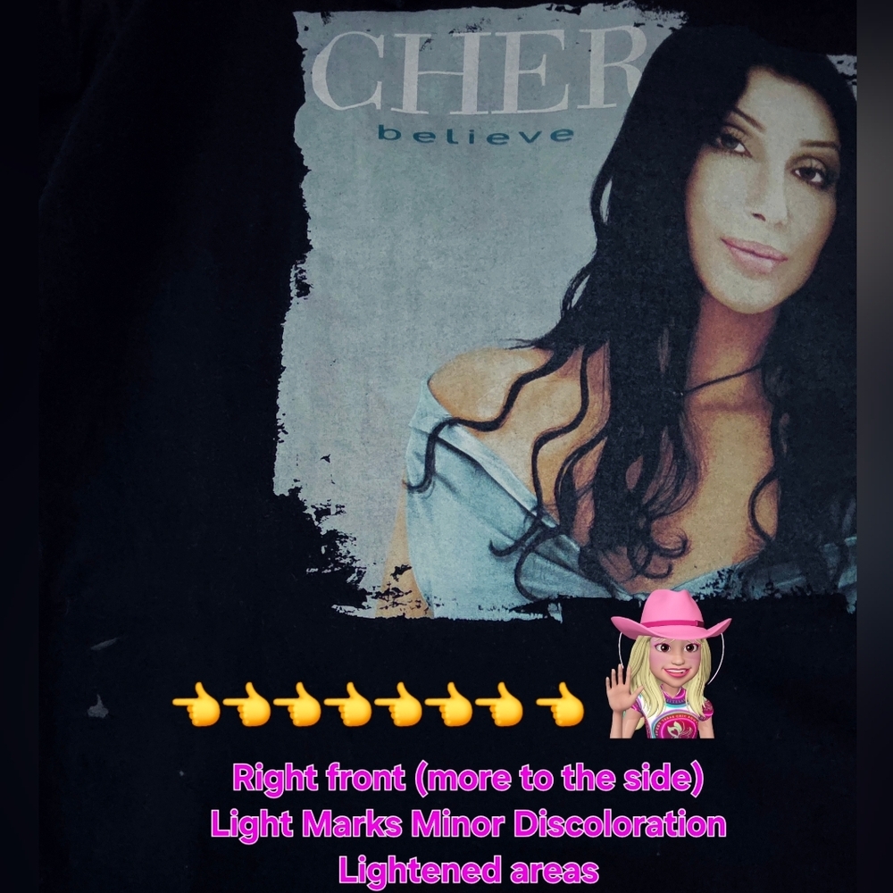 π£ Vintage 1999 Cher π€© Believe π€ Black π€ Concert Tour Tshirt π XL Unisex π€ - Picture 5 of 6